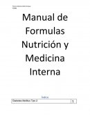 Manual de Formulas Nutrición y Medicina Interna