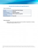 Plan de auditoría de seguridad