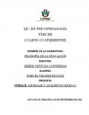 FILOSOFÍA DE LA EDUCACIÓN. ABORDAJE Y ANALISIS EN MEXICO