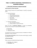 EL ÁMBITO MONETARIO Y FINANCIERO DE LA ECONOMÍA ESPAÑOLA