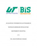 Aplicación de tratamientos electroquimicos
