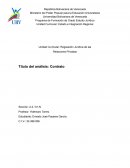 Unidad Curricular: Regulación Jurídica de las Relaciones Privadas