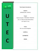 Proyecto . Resúmen del capítulo I, Paradigmas y principios. Libro Los siete hábitos de la gente altamente efectiva