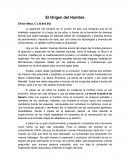 ORIGEN DEL HOMBRE