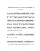 NORMATIVA RELACIONADA CON LA MANIPULACIÓN HIGIÉNICA DE LOS ALIMENTOS