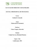 Elaboración de anamnesis