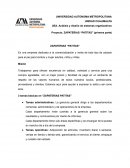 Análisis y diseño de sistemas organizativos Proyecto. ZAPATERIAS “PATITAS”