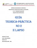 GUIA TEORICA PRACTICA No 2 II LAPSO