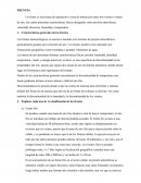 Características generales de los frentes