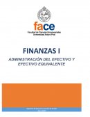 Administración del efectivo y efectivo equivalente