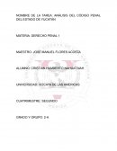 ANÁLISIS DEL CÓDIGO PENAL DEL ESTADO DE YUCATÁN