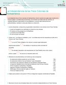 La Independencia de las Trece Colonias de Norteamérica