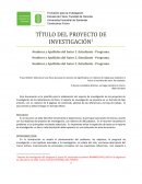TÍTULO DEL PROYECTO DE INVESTIGACIÓN