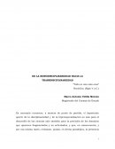 DE LA MONODICIPLINARIEDAD A LA TRANSDICIPLINARIEDAD