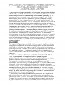 EVOLUCIÓN DE LAS CORRIENTES EPISTEMOLÓGICAS