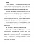 POLÍTICA COMERCIAL DE LA EXPORTACIÓN DE PITAHAYA