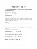 Qumica. Problemas de pH