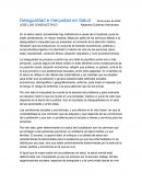 DESIGUALDAD E INEQUIDAD EN LA SOCIEDAD Y SALUD