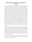 DERECHOS Y OBLIGACIONES DE LOS TRABAJADORES Y LOS PATRONES