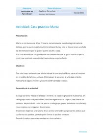Actividad: Caso práctico Marta. Diverlexia. Página 1