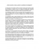 ¿Cómo encontrar un tema y construir un problema de investigación?