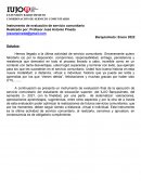 Instrumento de evaluación de servicio comunitario
