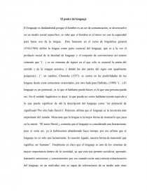 El poder del lenguaje. Página 1