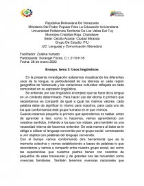 USOS LINGUISTICOS. Página 1