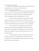 Principios metodológicos de la geografía