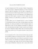 Error en la UEFA CHAMPIONS LEAGUE