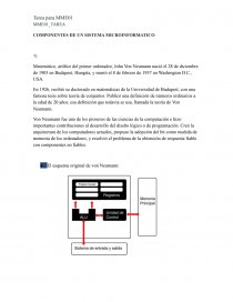 COMPONENTES DE UN SISTEMA MICROINFORMATICO. Página 1