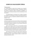 EJEMPLO DE UNA REVISIÓN TEÓRICA