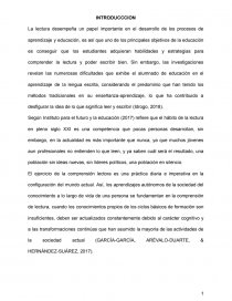 Comprensión Lectora. Procesos que intervienen en la comprensión lectora. Página 1