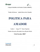 Politica para Amador
