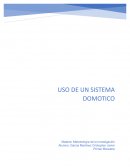 Uso de un sistema domótico