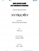 Área de Educación Física. Nutrición