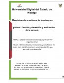 Gestión, planeación y evaluación de la escuela