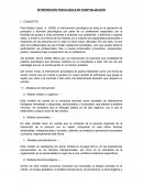 INTERVENCION PSICOLOGICA EN HOSPITALIZACION