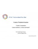Costos Estandar y estimados