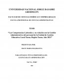 Las Competencias Laborales y su relación con la Gestión Administrativa del personal de la Unidad de Gestión Educativa Local Tacna, Región Tacna, Año 2021