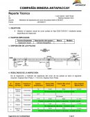 Medición de espesores de cover de poleas 0320-CVB-0011