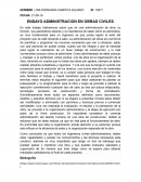 ENSAYO ADMINISTRACION EN OBRAS CIVILES