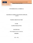 Estadística Aplicada Sector Salud