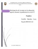 La participacion de la mujer en la educación durante la pandemia de COVID 19