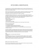 MITOS SOBRE LA MENSTRUACIÓN