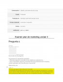 Examen plan de marketing