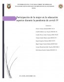 LA PARTICIPACIÓN DE LA MUJER EN LA EDUCACIÓN SUPERIOR