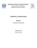 TEORIA DE LA CONSTITUCION. Reflexión