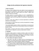 Código de ética profesional del ingeniero industrial
