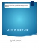 Procesos Cognitivos. Produccion Oral